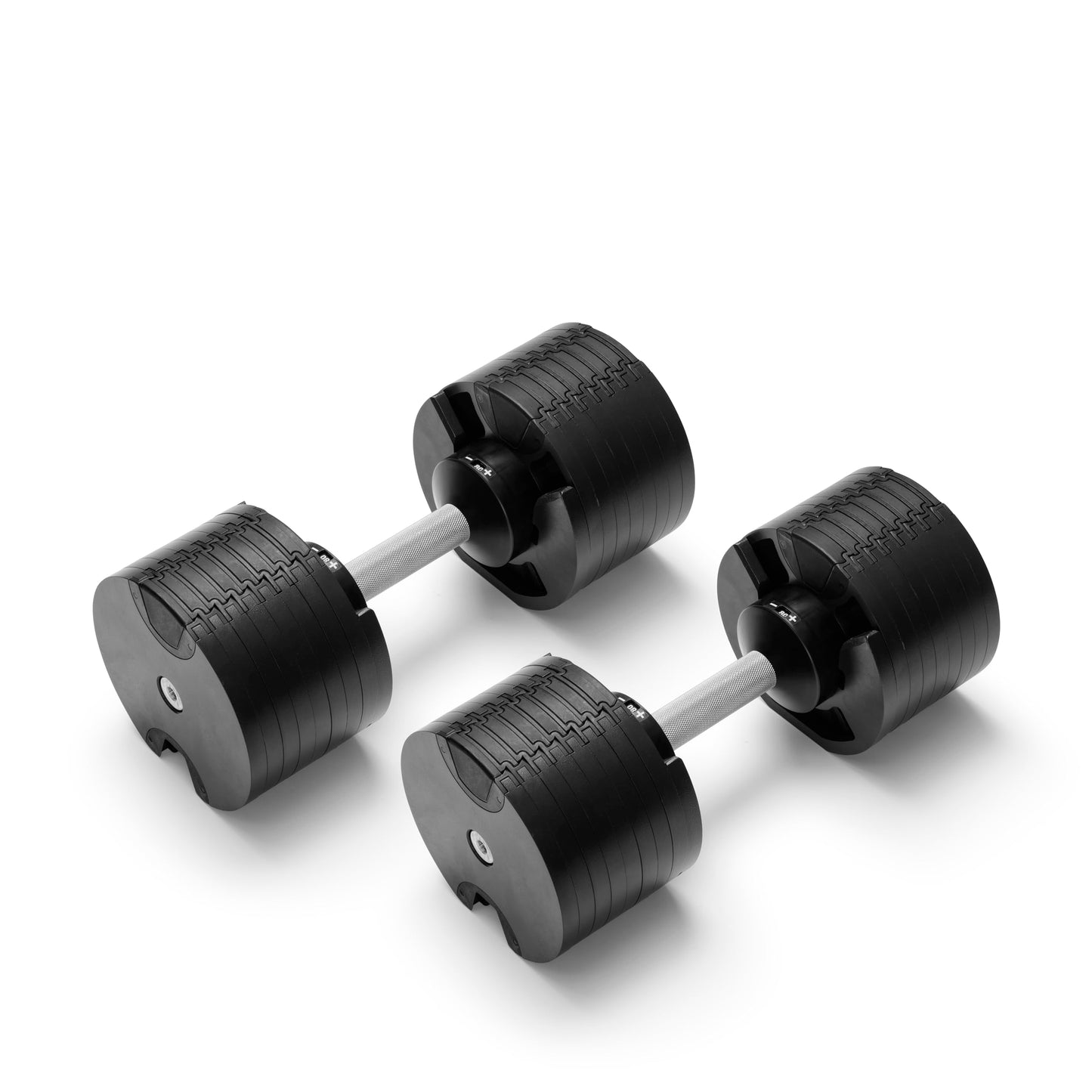 NÜOBELL® Adjustable Dumbbell Set for Home, 5-80 LB, Twist Lock 2024-25 Model, Classic Silver, 2 x 80 lb ea Dumbbell (Pair)