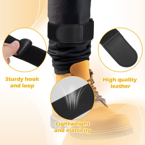 Ymapinc Adjustable Boot Bands，2 Pcs Cowboy Boot Straps for Cowboy Boots Elastic Ankle Straps for Riding Climbing Fishing Outdoor Sports, Leg Ankle Strap, Fastening Belt