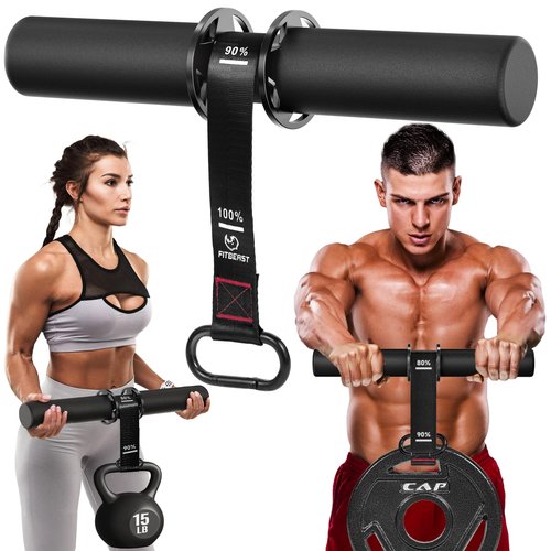 FitBeast Forearm Strengthener & Wrist Roller Forearm Exerciser - Adjustable Forearm Strength Trainer with Thickened Anti-Slip Grip Handles, Ideal for Boosting Grip Strength & Muscle Building