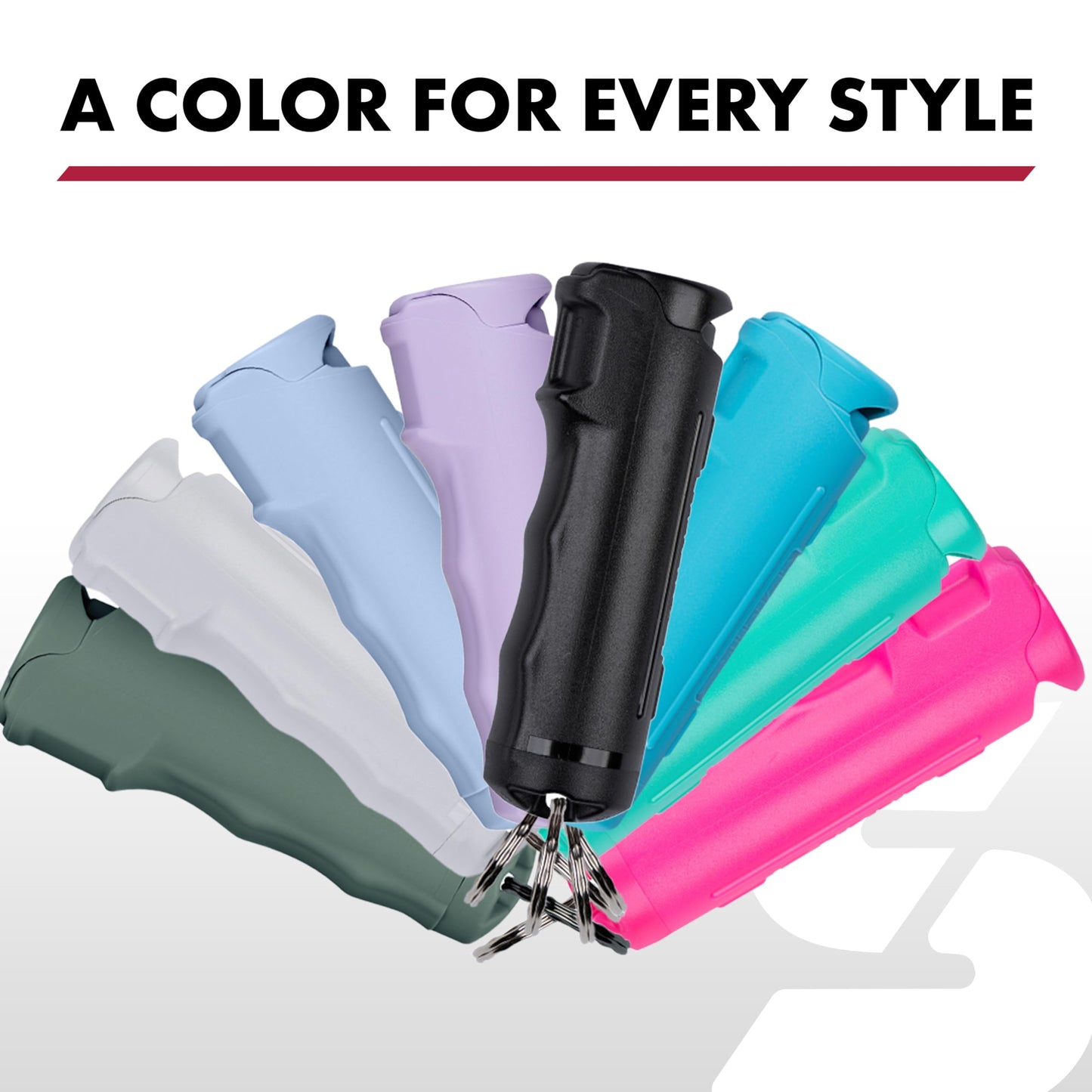 SABRE Pepper Gel Spray with Fast Flip Top Safety & Snap‑Clip Keychain for Self Defense - Max Police Strength OC with UV Marking Dye, Finger Grip, Wind Resistant, 10‑Sec. Spray, 14ft Range, Made in USA