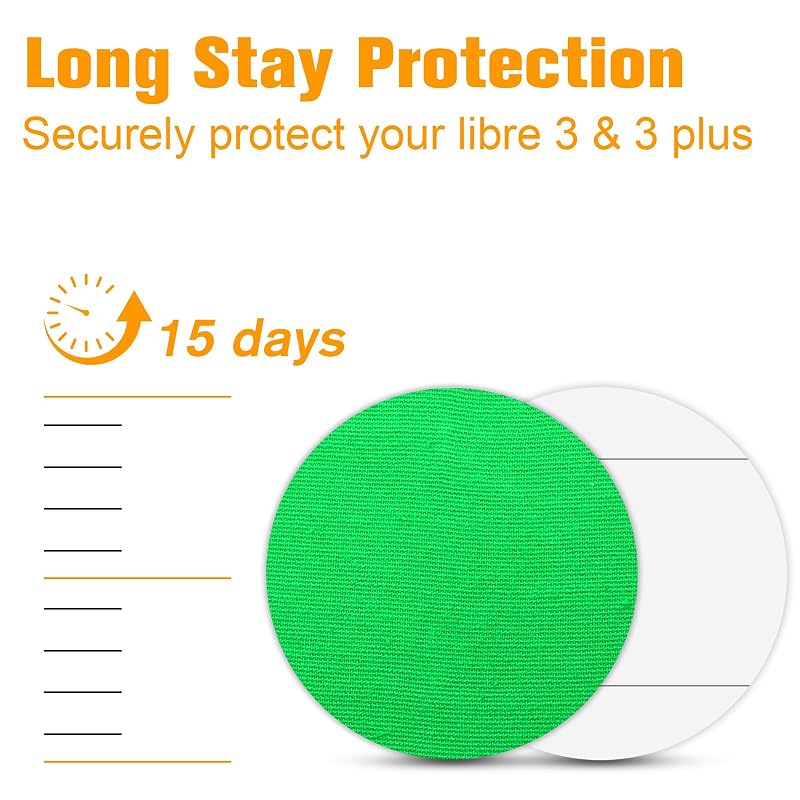 40-Pack Libre 3 Plus Sensor Covers – Waterproof, Hypoallergenic, Multicolor (Variation: for Libre 3)