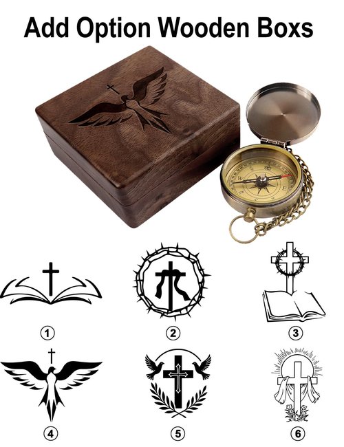 Personalized Baptism Gifts with Scripture for Boys, Engraved Baptism Compass for Confirmation, Custom Compass Baptismal Gifts for Teenage, Engraved Compass Confirmation Gifts