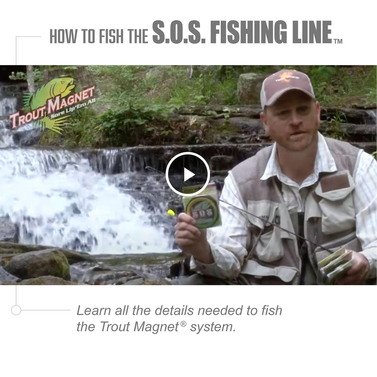 Leland's Lures Trout Magnet S.O.S. Fishing Line, Fishing Equipment and Accessories, 350 yds, 2 lb Test