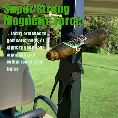 Golf Multi-Tool, 3-in-1 Magnetic Golf Multi-Tool for GolfCart, Beer Shotgun, Divot Tool and Ball Marker