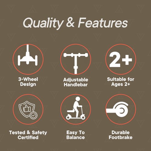 Campior Green Mini 3 Wheel Scooter for Kids ??Lean-to-Steer with LED Light-Up Wheels, Adjustable Handlebar, Wide Anti-Slip Deck, Smooth PU Wheels, Rear Foot Brake ??Toddler Scooter for Ages 2+