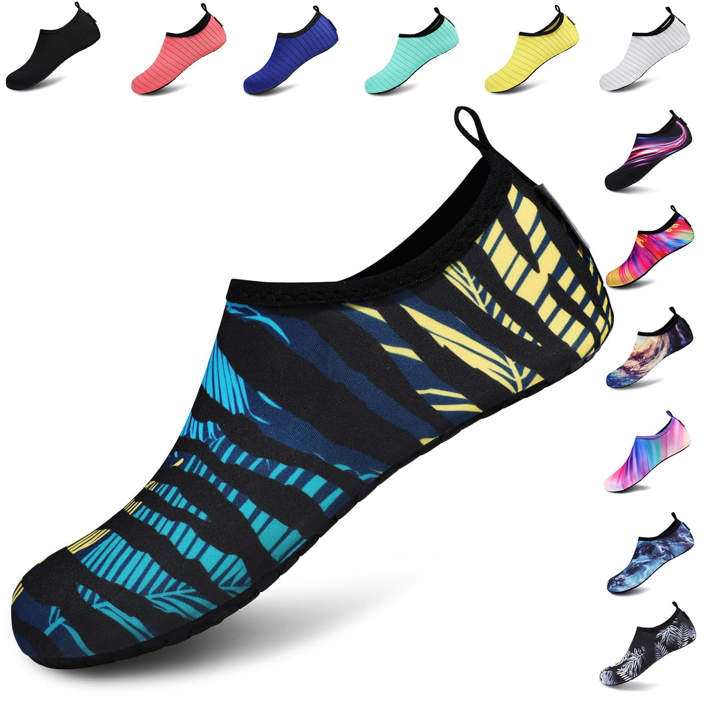 VIFUUR Water Sports Unisex Shoes Looming Blue/Yellow - 9-10 W US / 7.5-8.5 M US (40-41)