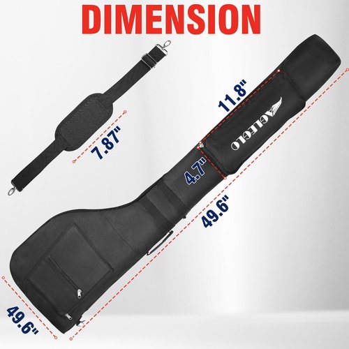 EagleGlo Golf Bag, Golf Travel Bag Foldable & Adjustable, Golf Carry Bag Holds A Full Set of Clubs, Golf Bags for 8-10 Golf Clubs, Small Golf Bag Practice Bag, Carry Golf Bags for Men, Women