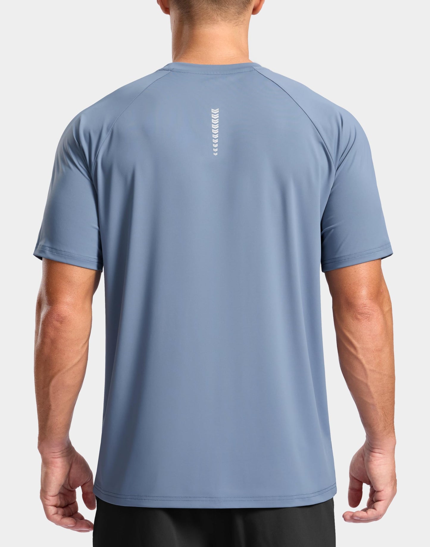 G Gradual Men's Athletic Workout T-Shirts Moisture Wicking Cooling Running Shirts Short Sleeve Performance Tee for Gym Tennis(Slate Blue,4XL)