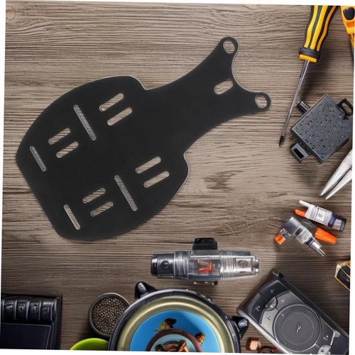 BUGUUYO Motorcycle Rear Luggage Rack Heavy-Duty Steel Storage Carrier for and Electric Vehicles Ample Space for Travel Needs Easy Installation Multifunctional Backrest Support