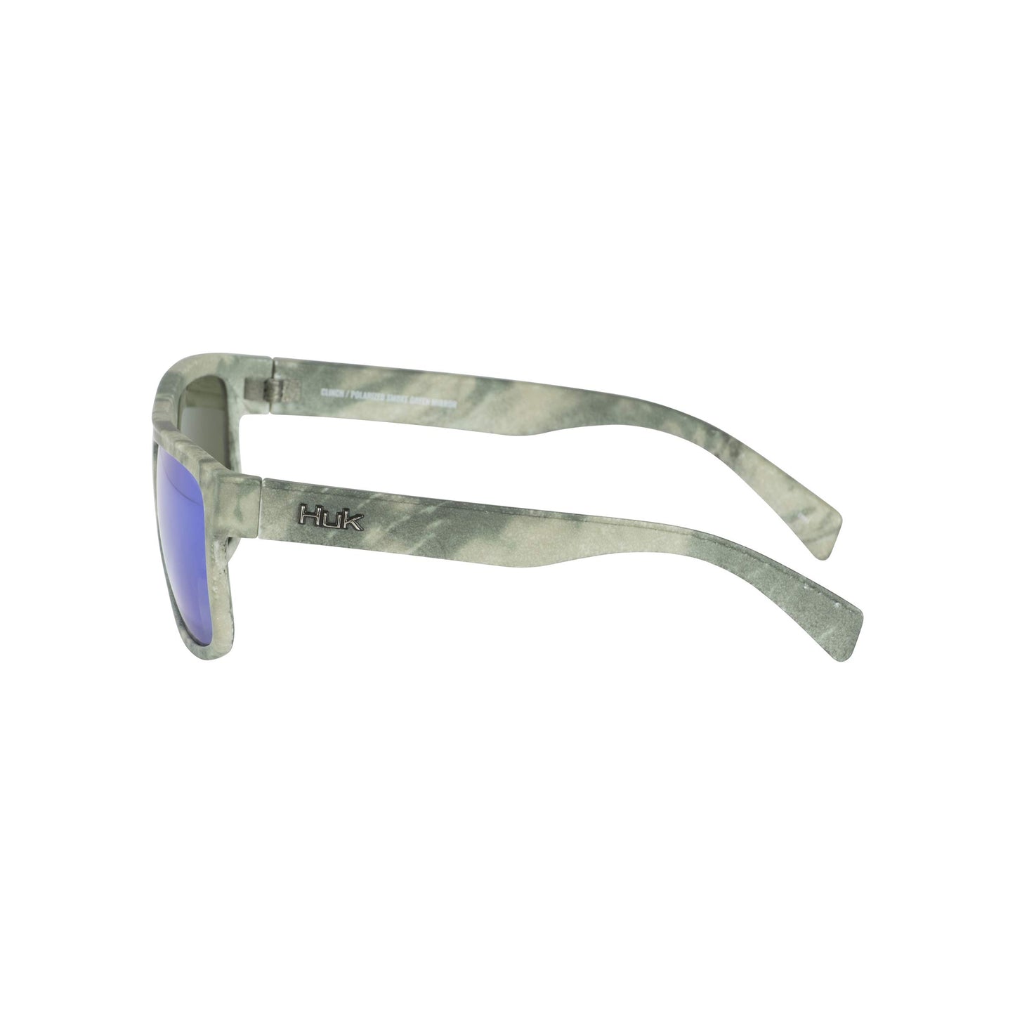 HUK Sunglasses, Polarized Lens Eyewear with Performance Frames, Fishing, Sports & Outdoors Sunglasses, (Clinch) Green Mirror / Southern Tier Subphantis, Medium/Large