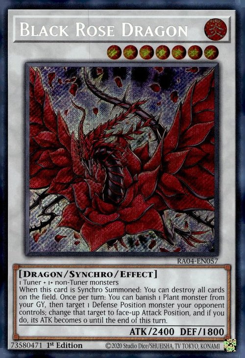 Black Rose Dragon (Secret Rare) - RA04-EN057 - Secret Rare - 1st Edition