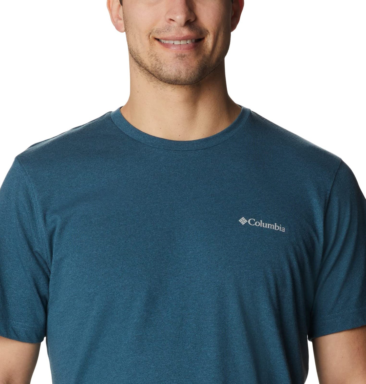 Columbia Men's Thistletown Hills Short Sleeve, Night Wave Heather, Large