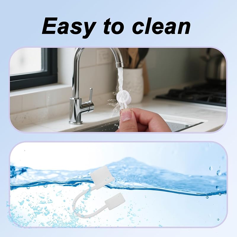 White 4-Pack Silicone Straw Tip Covers for Brumate Era 30oz/40oz Tumblers