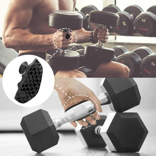 GIILAVY MaxGrip Workout Grips for Women and Men: Gym Non-Slip Rubber Weight Lifting Grips for Strength Training Dumbbells Barbells（AFS-001