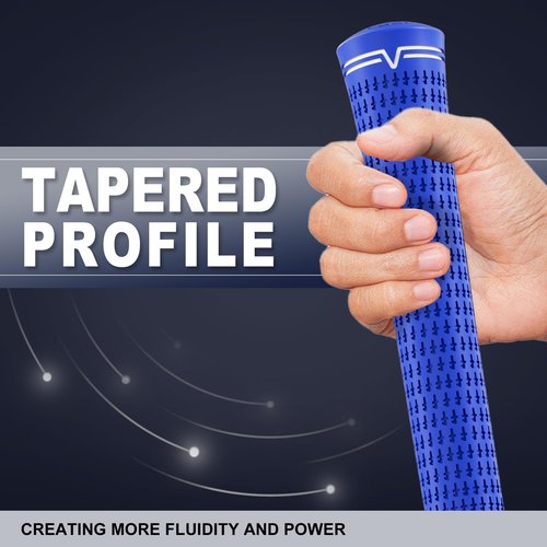 KINGRASP Golf Grips, Standard/MidSize 5 Colors for Choice, Rubber Golf Club Grips Golf Grips Kit