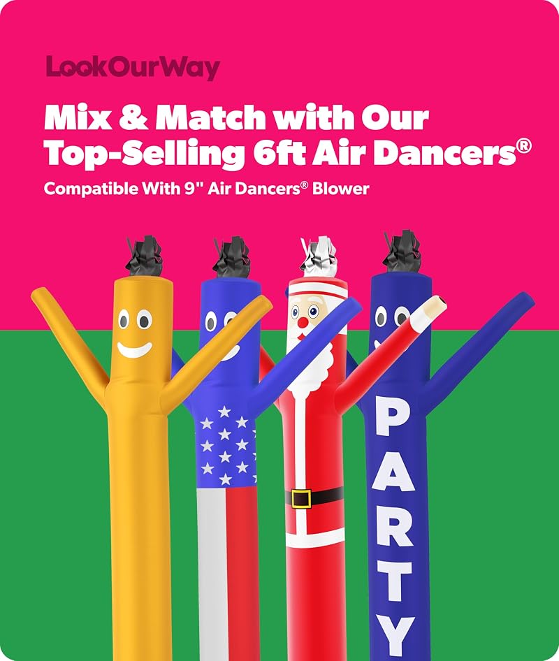 6 Ft LookOurWay Air Dancers Wacky Waving Inflatable Tube Man - Cactus, Blower Not Included