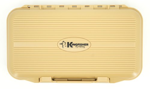 Kingfisher Large Waterproof 12 Compartment and Foam Fly Fishing Box
