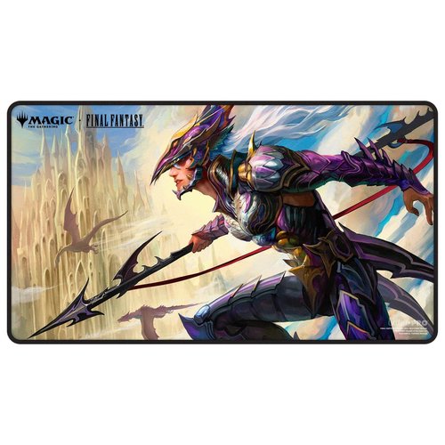 Ultra PRO - Final Fantasy x Universes Beyond Kain Highwind Black Stitched Playmat for Magic: The Gathering | Card Game Playmat, Final Fantasy Collectibles, Desk Mat Mousepad