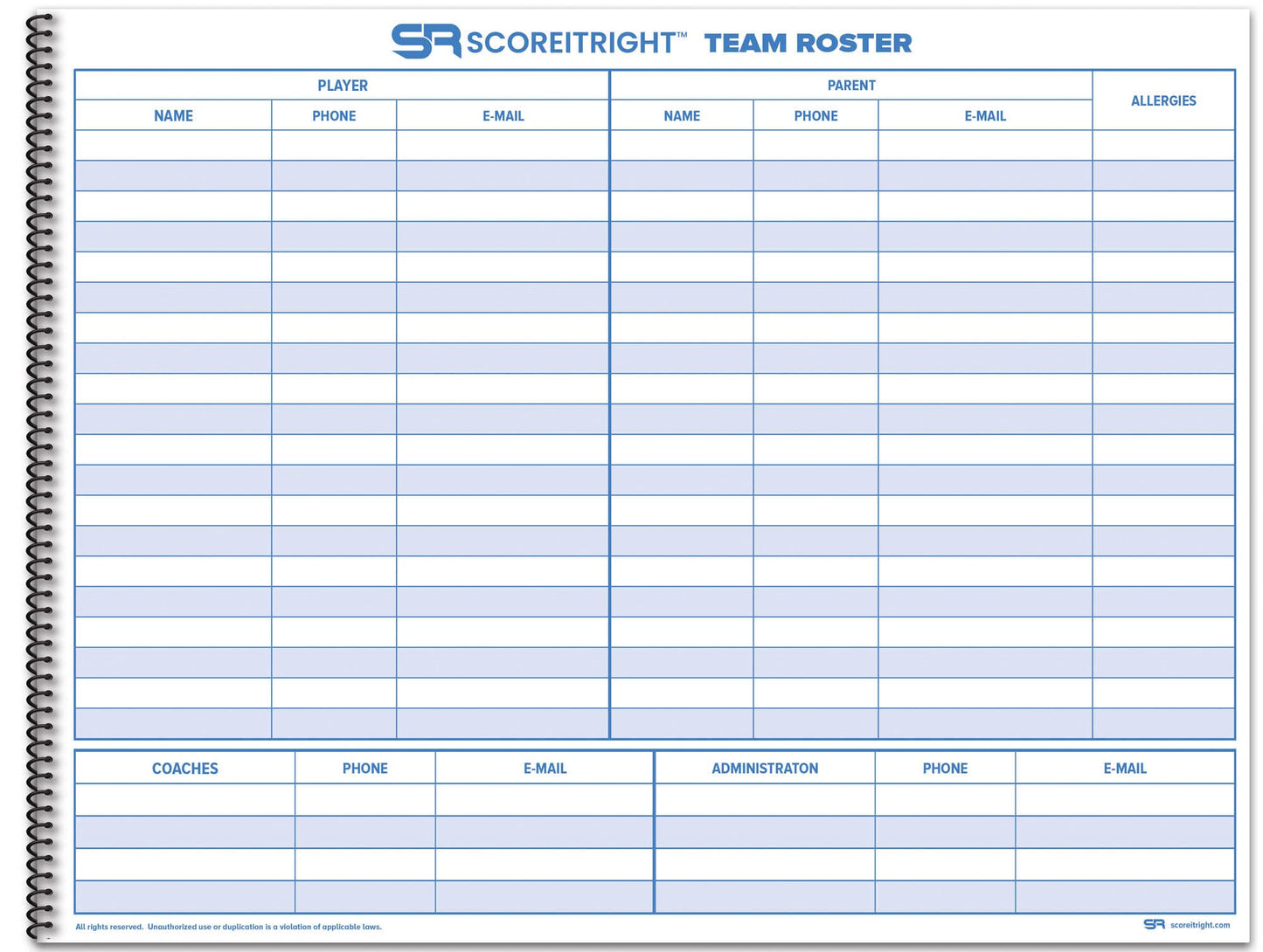 Score It Right Basketball Scorebook – 16-Player Men’s and Women’s Basketball Score Keeping Book – Basketball Game Score Book for Individual and Team Stats – 9.25 x 12-inch Hardcover Book