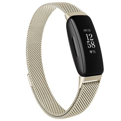 Vanjua for Fitbit Inspire 2 / Inspire 3 / Inspire/Inspire HR Bands Women Men, Stainless Steel Metal Mesh Loop Adjustable Magnetic Wristband Replacement Strap for Fitbit Inspire 2 Fitness Tracker
