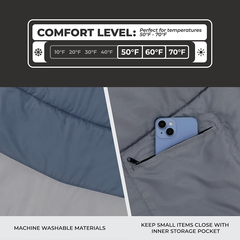 CORE Regular 77" x 33" Sleep System - 50°F Sleeping Bag