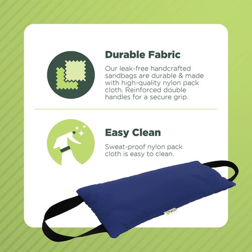 Yoga Sand Bags - 10 LB - Pilates Weights - Workout Equipment - Sand Bags for Weight Training - Fitness - Home Gym - Photography Accessories - Sandbags - Tent weights - Leg Weights - CHARCOAL