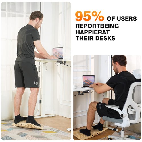 Premium 3D Ergonomic Wobble Balance Board - Office & Fitness Dual-Use, Core Trainer for Surfing, Skiing, Skateboarding & Relieving Sitting Fatigue