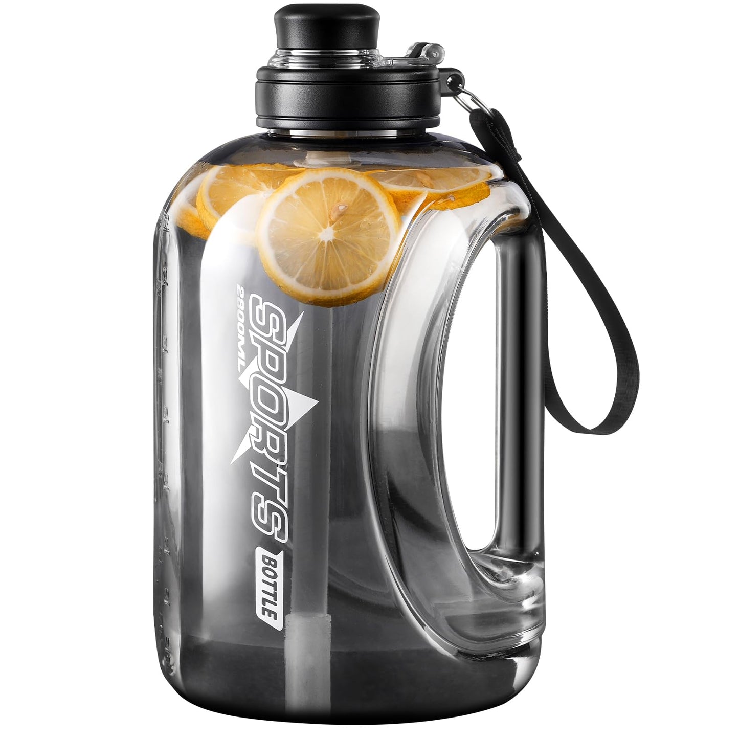 Doseno Large 95 OZ Water Bottle with Straw, Portable Handle, BPA Free, Eco-Friendly, Perfect for Sports and Fitness