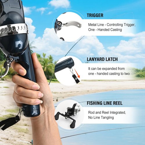 Fishing Pole Combo,4.3ft 2Pcs Telescopic Rods Set,Collapsible Carbon Fiber Fishing Rods Sea Saltwater Freshwater Kit Fishing Rod Reel Combos (Black 2set)