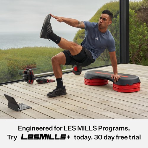 Les Mills™ SMARTSTEP™ Adjustable Dual Purpose Cardio and Strength Step Platform System