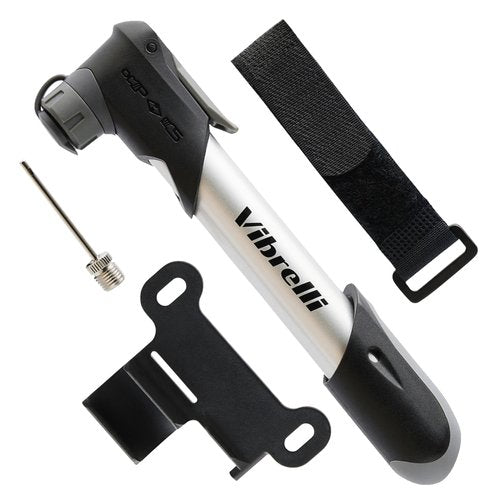 Vibrelli Air Master Mini Bike Pump - 120 Psi - Presta & Schrader Valve Compatible