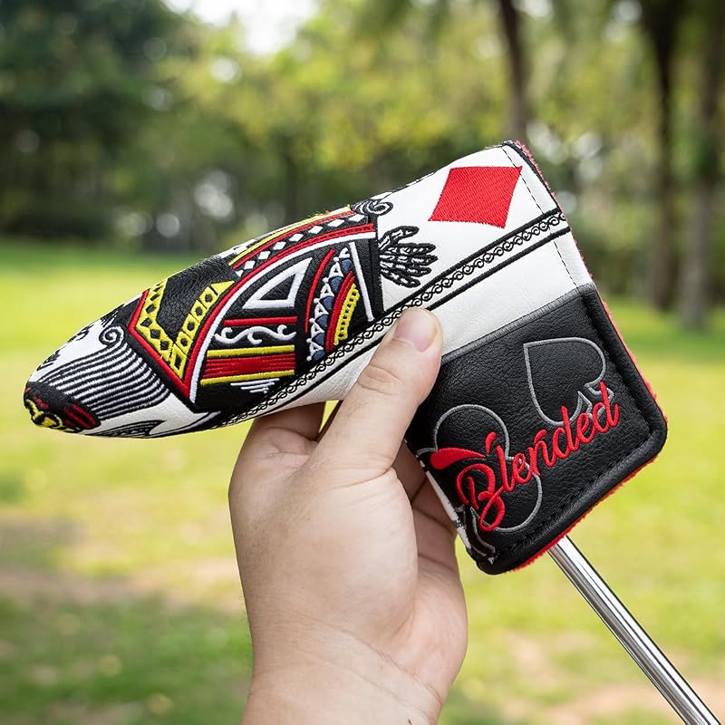 Blade Putter Head Cover with Magnetic Closure - Golf Mallet Driver/Blade Pvc Leather, 3-Layer Protection, For Most Brands - Variation: Blade Putter
