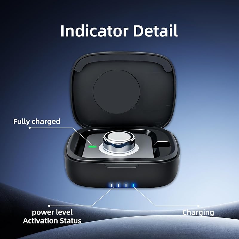 Wireless Charging Case for Oura Ring Gen 5, Gen 4 & Gen 3 — Black Variation
