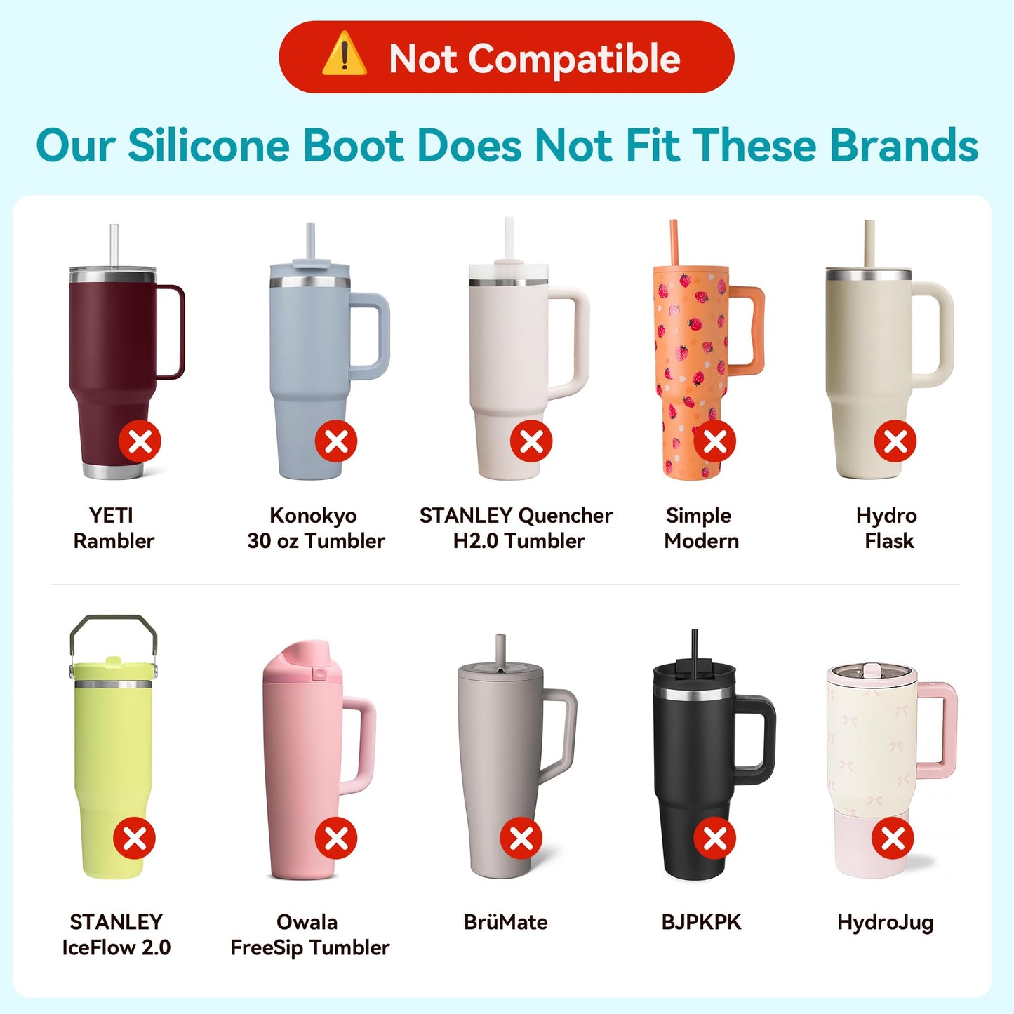 Silicone Bottom Boot Compatible with Owala 24/32/40oz FreeSip Water Bottle