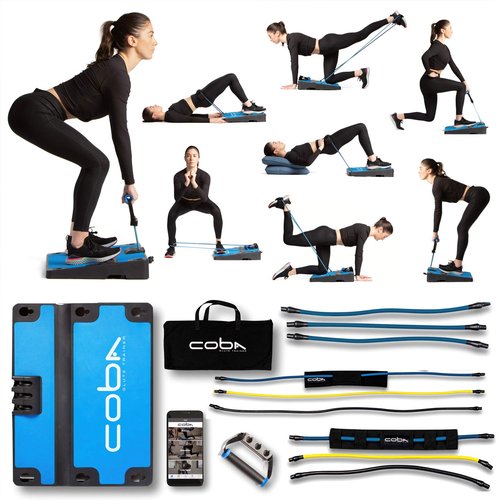 COBA Board Glute Trainer - Home Workout System, Core, Booty & Glute Exercise Machine, Portable Home Gym Full Body Booty Band Trainer with Free Videos