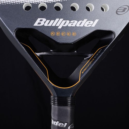 BULLPADEL Padel Racket BP10 EVO 2025 | Round Shape Pala Padel for Advanced Players | Polyglass Fiberglass & SoftEva Core | CarbonTube Frame & STReinforce System | Lightweight Control with Power