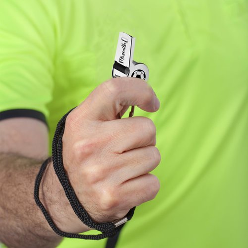 Nergaebe Personalized Whistle with Name for Coach, Custom Name Whistle with Lanyard for Women Men, Stainless Steel Sports Whistles, Appreciation Gift for Coach, Reference, Teacher, Sports Lover