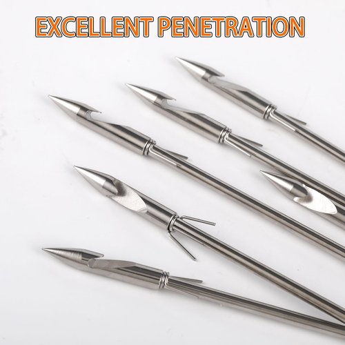 BKEBOLTS 20PCS 5.6" Slingshot Fishing Darts Arrows Stainless Steel Fishing Slingshots Reel Dart for Adults Hunting Shooting Fishing Slingshot