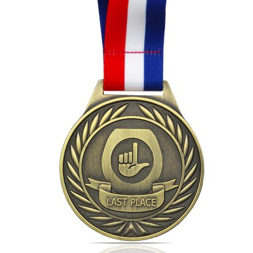 YUJUE Toilet Seat Last Place Medal, 3 Inch Loser Medal, Last Place Loser Trophy Prize Gift for Tournaments, School Competitions, Sports Events Teams