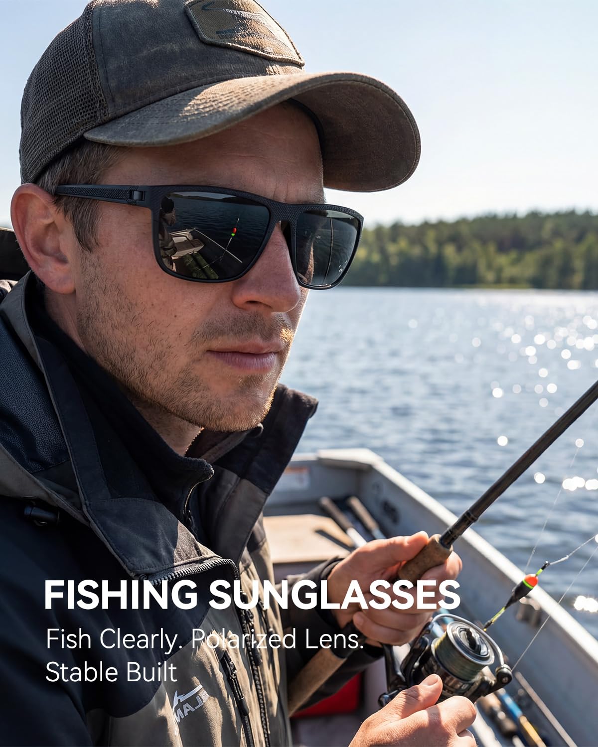 QALLY Polarized Sunglasses-Men-Women Mens Sunglasses: Classic Sun Glasses with UV Protection Driving Fishing Golf 4 Packs