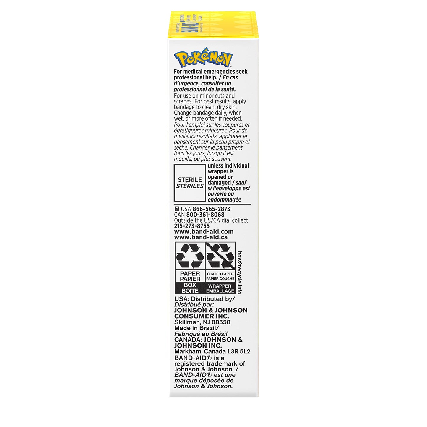 Band-Aid Adhesive Bandages, 20 ct, Pack of 2 | Pokémon Characters | for Kids | Assorted Sizes