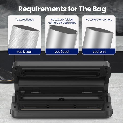 Vacuum Sealer Machine, 7-in-1 Vacuum Sealer for Food with Built-in Cutter and Bag Storage, Dry/Moist/Gentle Mode, Removable Drip tray, Complete Starter Kits