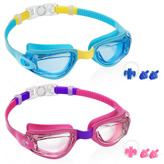 Aegend Swim Goggles for Kids Youth 3-14 Anti-Fog Anti-UV Comfort Fit Goggles for Swimming