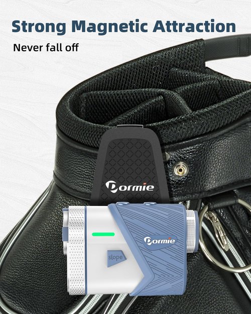 Dormie Golf Rangefinder Metal Landing Pad, Bite Clip for Magnetic Towel, Accessories - Easy to Install on Bag or Belt