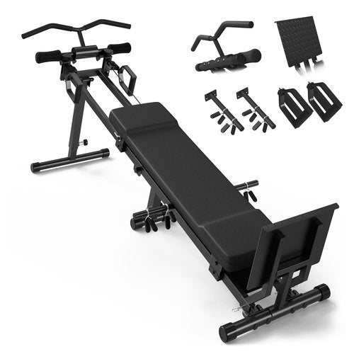 GMWD Total Home Gym with Detachable Footplate,Swing Attachment and Weight Holder,Versatile Total Body Training Machine for Home Gym Workout(Machine Only)