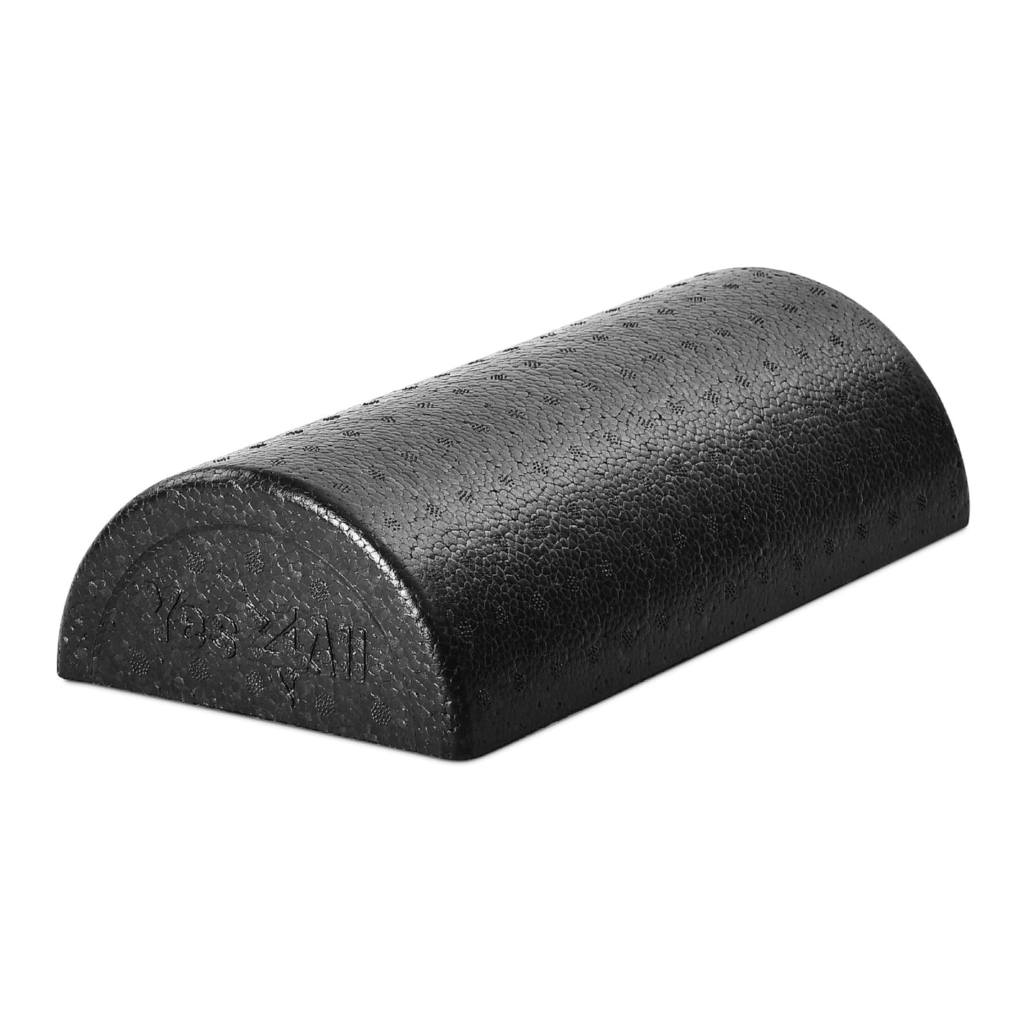 Yes4All Half Foam Roller, EPP High-Density Material, High Firmness Level, Back Roller for Athlete & Professional, Suitable for Back, Stretching, & Pilates, 12/18/24/36 inch, Black, 24 inch
