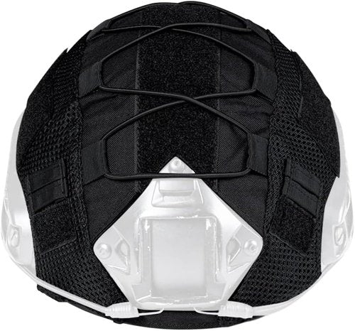 Tactical Helmet Cover Airsoft Helmet Cover for Fast Helmet Paintball Games Military Size M/L (Black)