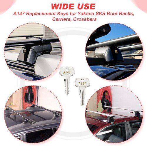 A147 SKS roof Rack Key,Replacement Keys for Yakima SKS Roof Racks,Crossbars,Carriers.(Code A147)