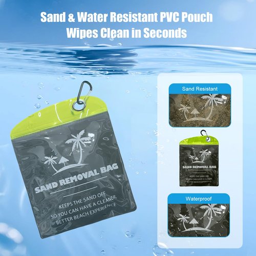 BritTote Sand Remover Quick-Dry Portable Sand Beach Must Haves 2025 for Hawaii, Mexico Trips Beach Gifts for Women, Men, Kids Hawaii Essentials for Vacation