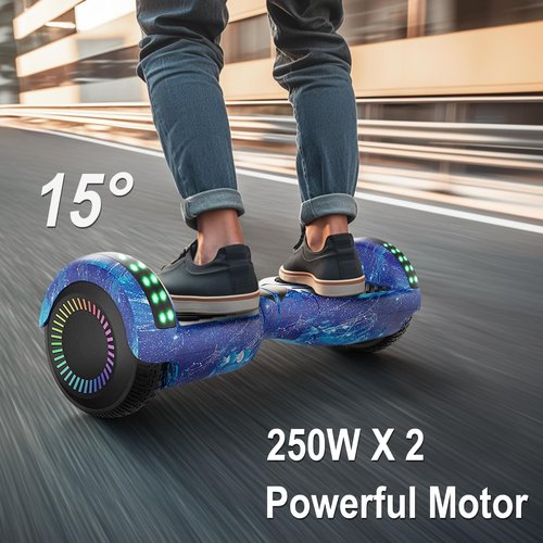 6.5" Adult Scooter, LED Lights & APP & Music Speaker, Long Battery Life, Gifts for Kids & Adults & Girls & Boys, for All Ages
